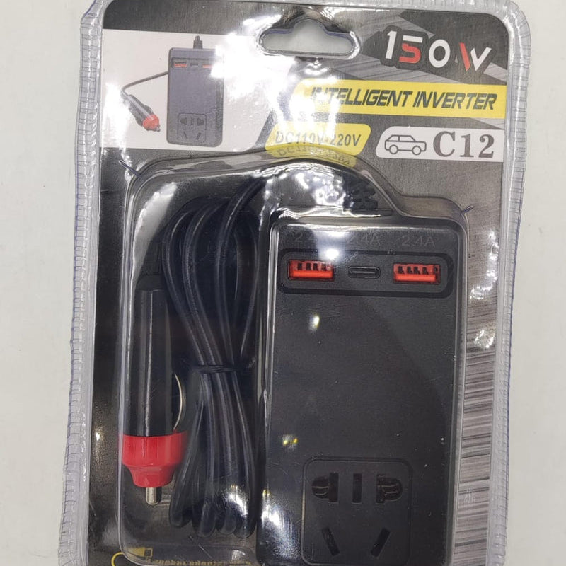 C12 - Intelligent Car Power Inverter with USB Ports
