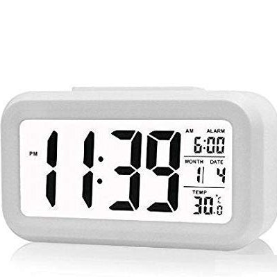 Digital LCD Alarm Clock with Temperature & Date Display